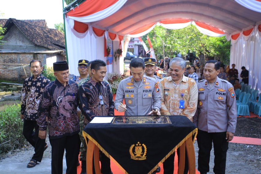 Polres Madiun Resmikan Jembatan Merah Putih Presisi, Akses Warga Kini Lebih Aman
