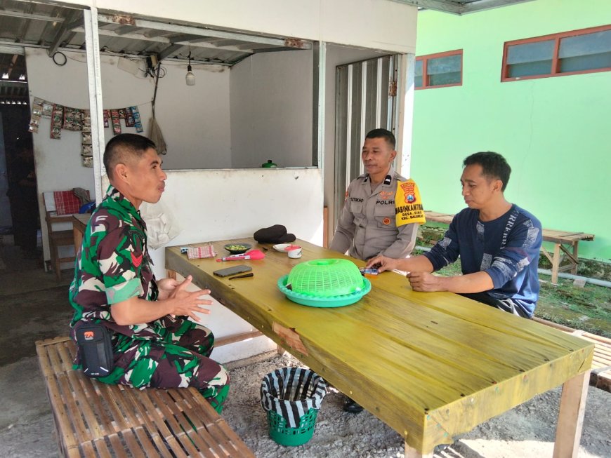 Ketahanan Pangan Dimulai dari Rumah, Bhabinkamtibmas Simo Ajak Warga Manfaatkan Pekarangan